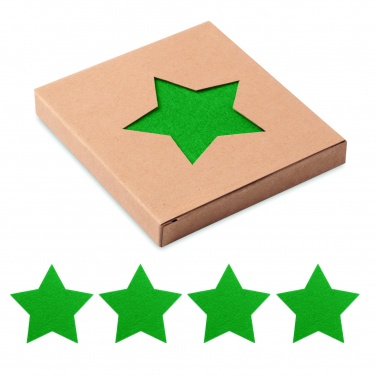 Logo trade business gift photo of: RPET 4 felt coaster set