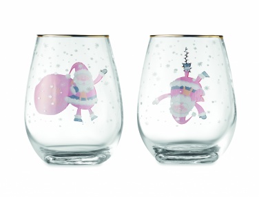 Logotrade advertising products photo of: Set of 2 Christmas glasses