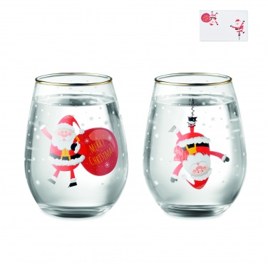 Logo trade advertising product photo of: Set of 2 Christmas glasses