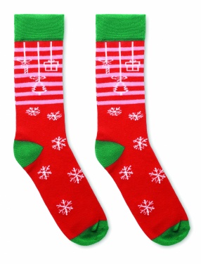 Logo trade promotional gifts image of: Pair of Christmas socks L
