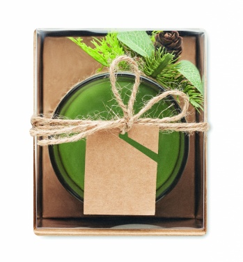 Logo trade promotional giveaways image of: Christmas candle holder