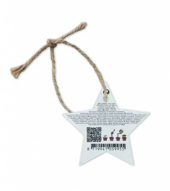 Logo trade business gift photo of: Seed paper Xmas ornament