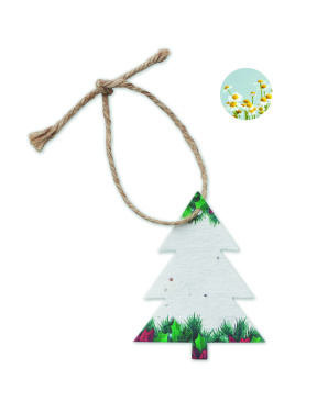 Logo trade promotional product photo of: Seed paper Xmas ornament
