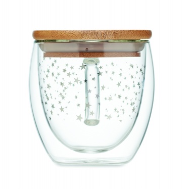 Logo trade corporate gifts image of: Double wall borosilicate mug