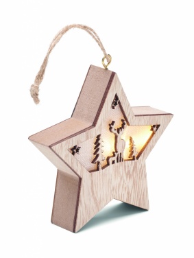 Logotrade promotional items photo of: MDF star with light
