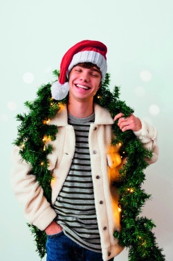 Logo trade promotional gifts picture of: Long Christmas knitted beanie