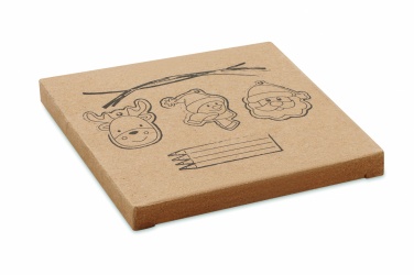 Logo trade corporate gift photo of: Drawing wooden ornaments set