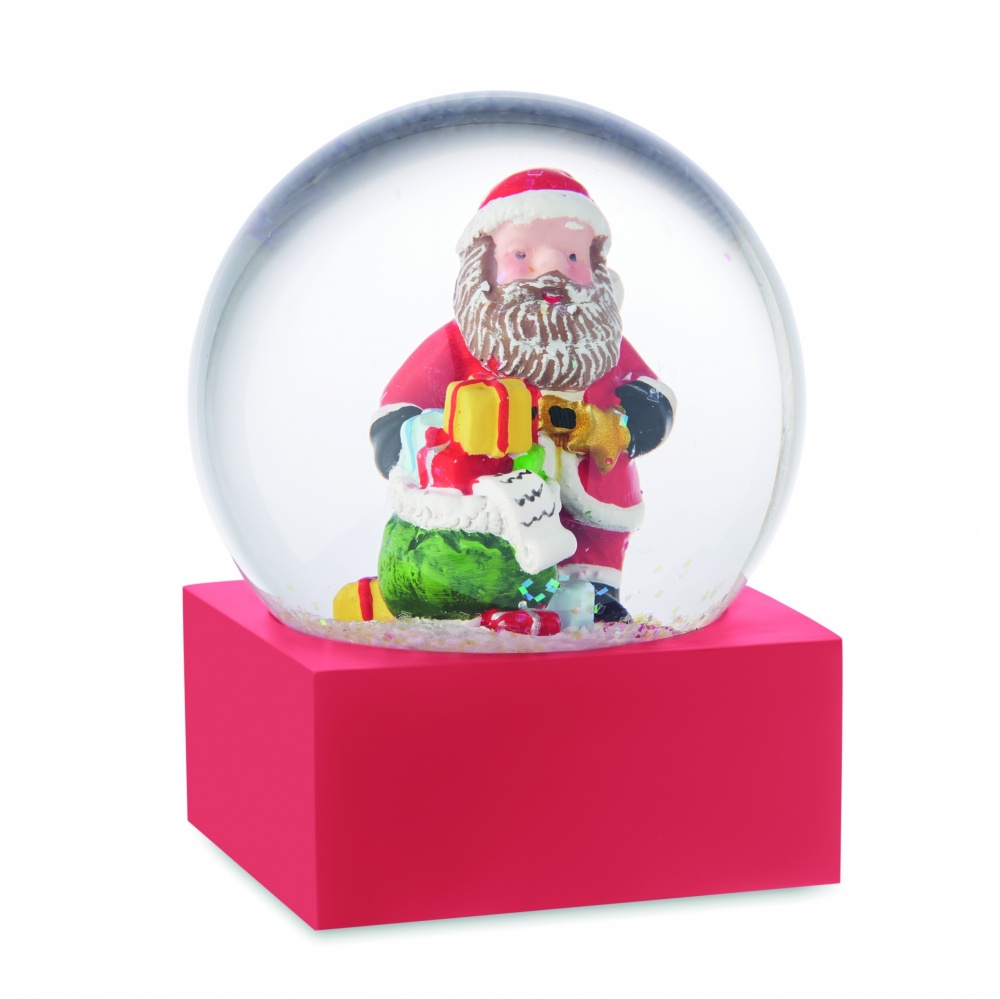 Logo trade business gifts image of: Snow ball glass ornament