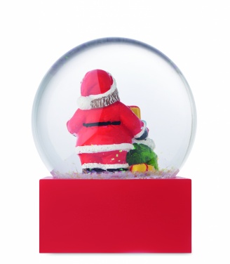 Logo trade promotional merchandise picture of: Snow ball glass ornament