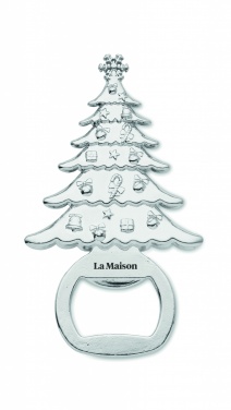 Logo trade corporate gifts image of: Bottle opener Christmas motif