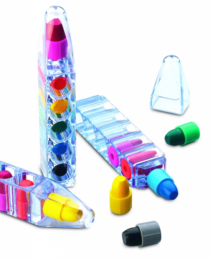 Logotrade promotional item picture of: Set of 6 wax crayons
