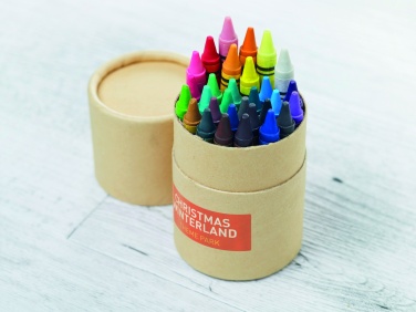 Logo trade promotional giveaways image of: 30 wax crayons
