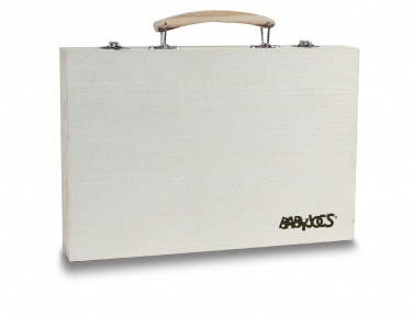 Logo trade advertising product photo of: Artist's set in wooden box