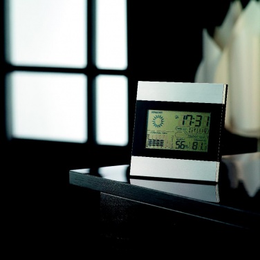 Logotrade advertising products photo of: Weather station and clock