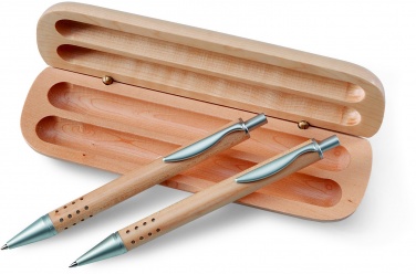 Logotrade promotional merchandise photo of: Pen gift set in wooden box