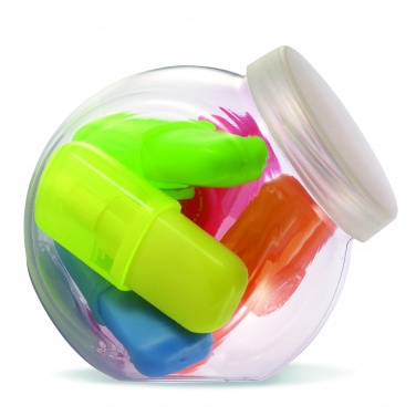 Logo trade promotional products picture of: 5 highlighters in container