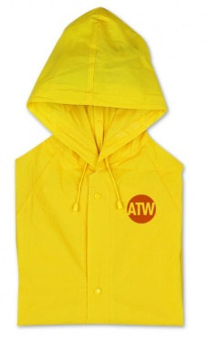 Logo trade business gifts image of: PVC raincoat with hood
