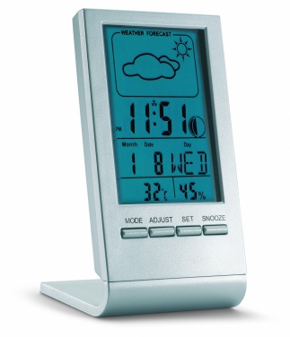 Logotrade promotional product image of: Weather station with blue LCD