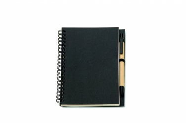 Logo trade promotional items image of: B6 Recycled notebook with pen