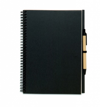 Logo trade advertising products picture of: Recycled notebook with pen