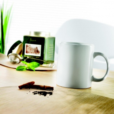 Logo trade promotional giveaways image of: Classic ceramic mug 300 ml