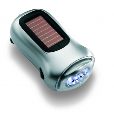 Logo trade promotional merchandise image of: Dual powered dynamo torch