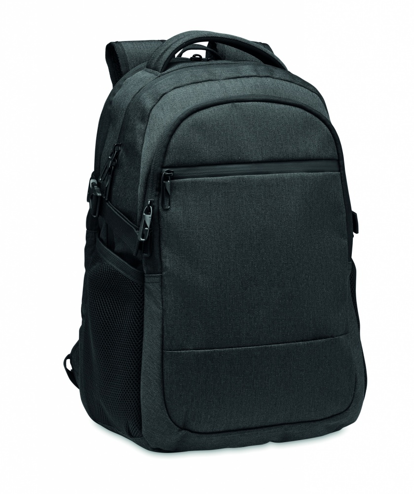 Logo trade promotional merchandise photo of: 600D RPET laptop backpack