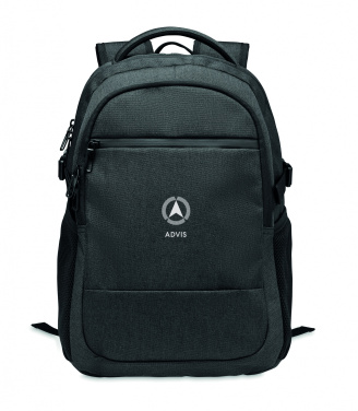 Logo trade business gift photo of: 600D RPET laptop backpack