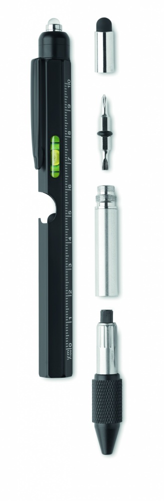 Logotrade promotional items photo of: Spirit level pen with ruler