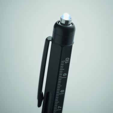 Logo trade business gifts image of: Spirit level pen with ruler