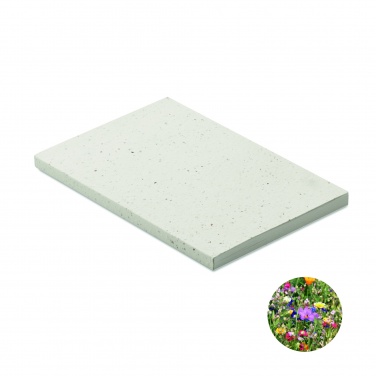Logo trade promotional items image of: A5 seed paper cover notebook