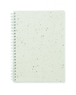 Logo trade promotional giveaways image of: A5 seed paper cover notebook