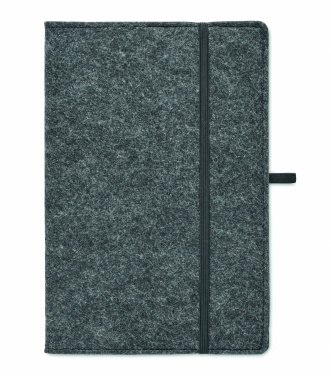 Logo trade promotional products picture of: A5 notebook RPET felt