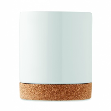 Logo trade business gift photo of: Ceramic cork mug 280 ml