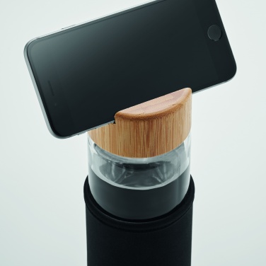 Logotrade advertising product image of: Glass bottle bamboo lid 600ml