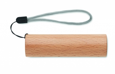 Logotrade advertising product image of: Beech wood rechargeable torch