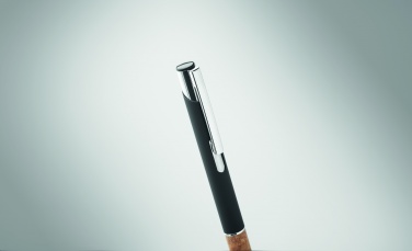 Logo trade corporate gifts picture of: Ballpoint pen made of aluminum with a cork grip