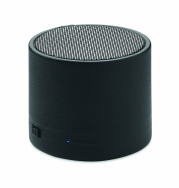 Logo trade corporate gifts image of: Recycled PU wireless speaker