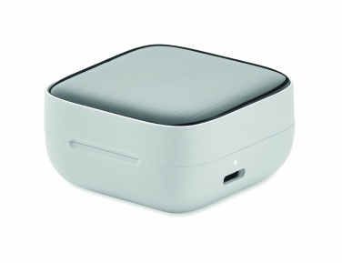 Logo trade promotional giveaways picture of: TWS earbuds with solar charger