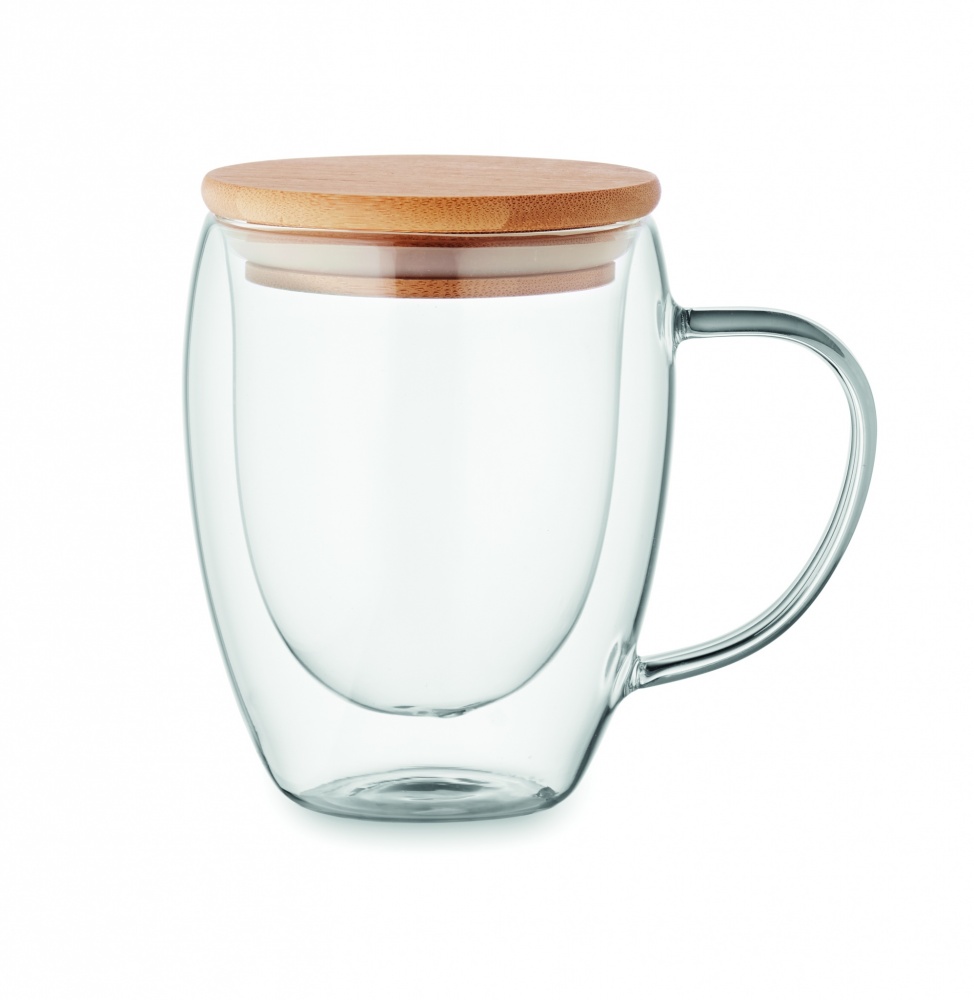 Logo trade promotional merchandise picture of: Double wall borosilicate mug