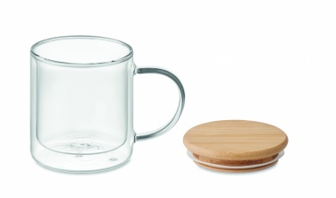 Logo trade advertising products image of: Double wall borosilicate mug