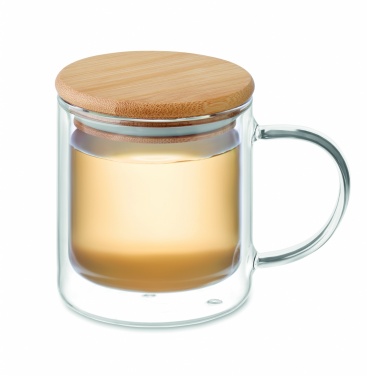 Logo trade corporate gifts image of: Double wall borosilicate mug