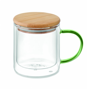 Logo trade promotional giveaways image of: Double wall borosilicate mug