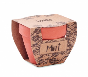 Logo trade corporate gifts picture of: Terracotta pot mint seeds