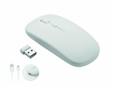Logo trade promotional items image of: Rechargeable wireless mouse