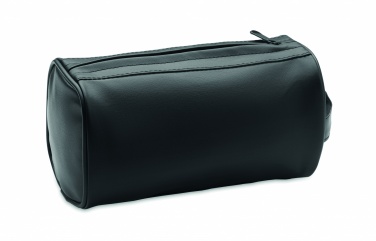 Logo trade promotional merchandise picture of: Soft PU cosmetic bag and zipper