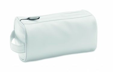 Logo trade corporate gifts image of: Soft PU cosmetic bag and zipper