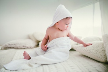 Logotrade promotional item image of: Cotton hooded baby towel