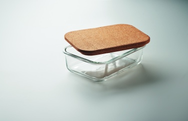 Logotrade promotional item picture of: Glass lunch box with cork lid