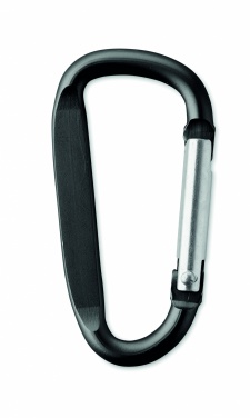 Logo trade promotional items image of: Carabiner clip in aluminium.